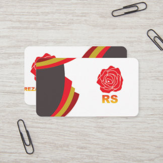 Cartão de visita redondo