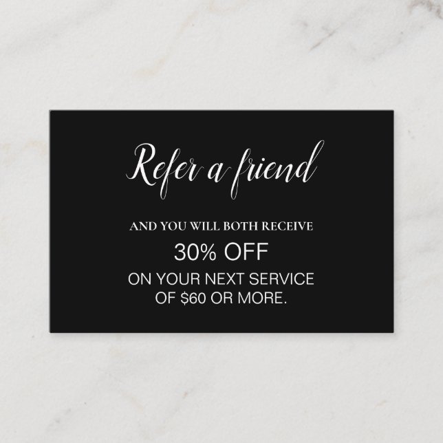 Cartão De Visita Referência Mínima Profissional Moderna (Frente)