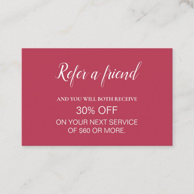 Cartão De Visita Referência Mínima Profissional Moderna (Frente)