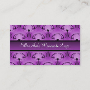 Cartão de visita refinado da elegância, lavanda