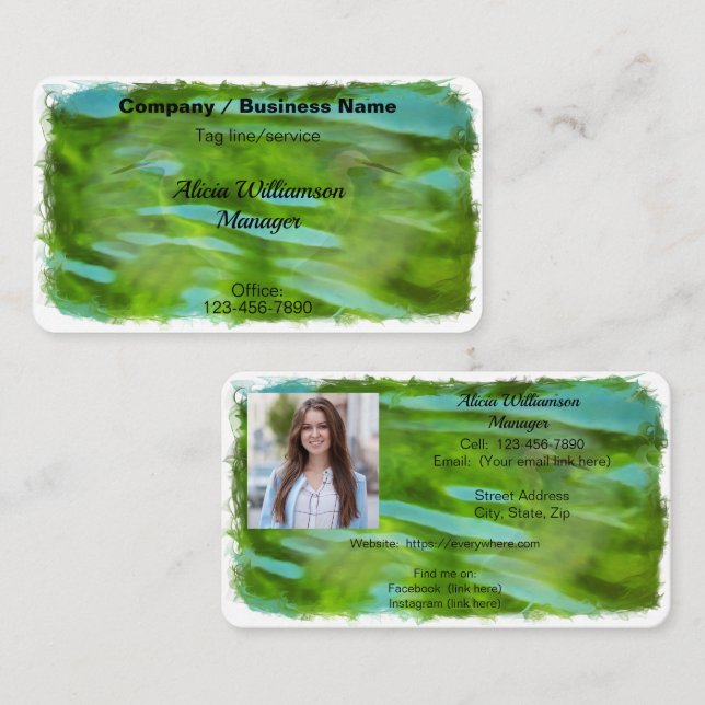 Cartão De Visita Reflexões Da Grua Do Rio 0335 (Frente/Verso)