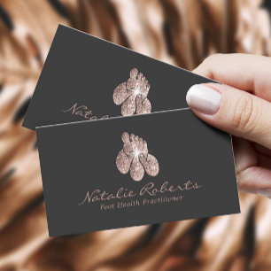 Cartão De Visita Reflexologia Foot Massage Terapêutica Spa Podiatr