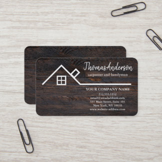 Cartão De Visita Reformas de Construção Profissional Personalizada