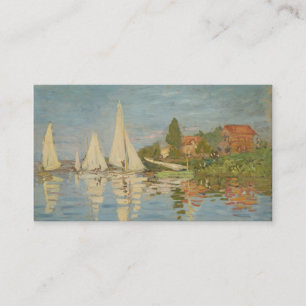 Cartão De Visita Regata em Argenteuil - Claude Monet