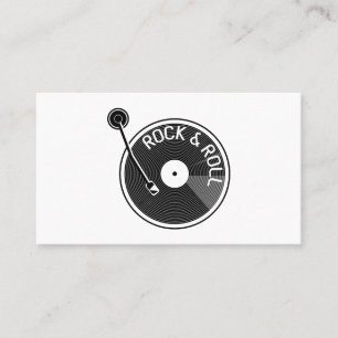 Cartão De Visita Registro Turbo De Rock E Roll De Vinilo