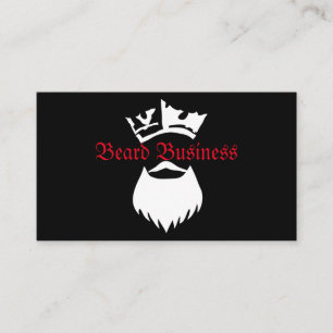 Cartão De Visita Rei Barba Barba Negócio
