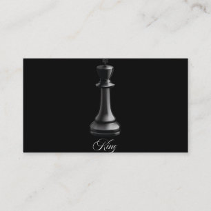 Cartão De Visita Rei Chess Piece Halloween Figuram Xadrez