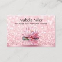 Reiki Healer Yoga Instrutor Bokeh Lotus Pink