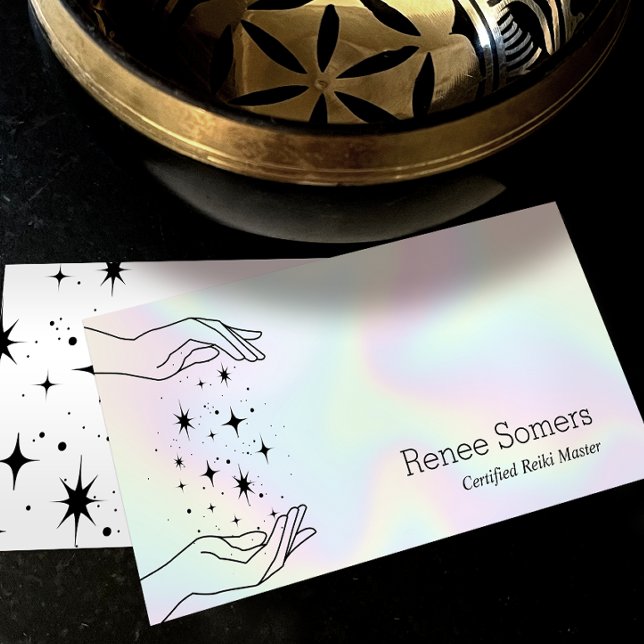 Cartão De Visita Reiki Master Chakra Energy Healer (Criador carregado)