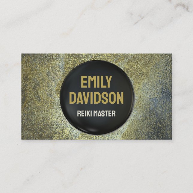 Cartão De Visita Reiki Master Energy Healer - Aprendiz espiritual d (Frente)