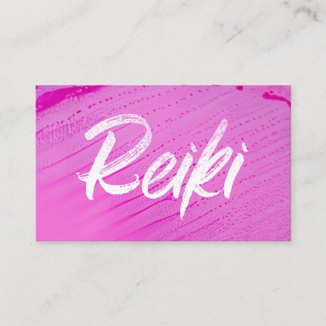 Cartão De Visita *~* Reiki Master Reiki Especialista em Terapia de  (Frente)
