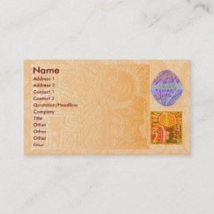 Cartão De Visita REIKI Practioner - cristais do roxo do símbolo n