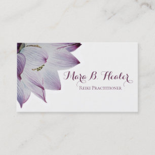 Cartão De Visita *~* Reiki Yoga Lotus Energy Healer Light