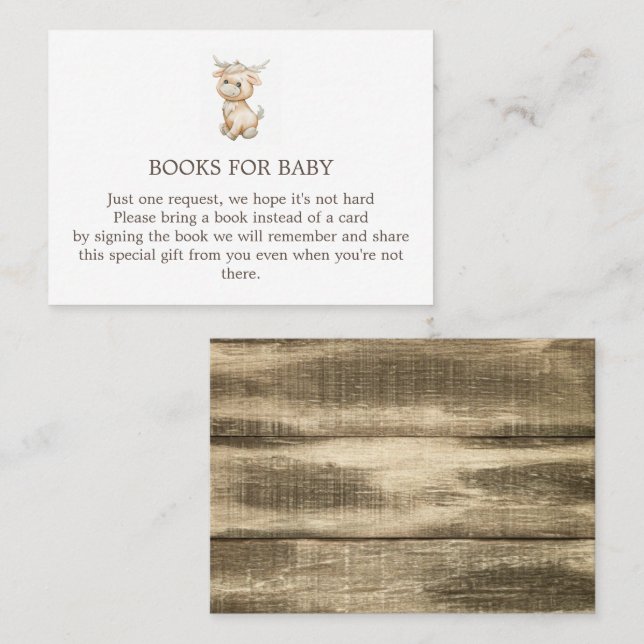 Cartão De Visita Reindeer Traga um livro Enclosure Card (Frente/Verso)