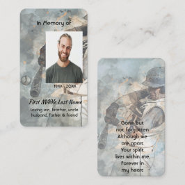Cartão De Visita Remembrance Memorial Memory Card Baseball Sport