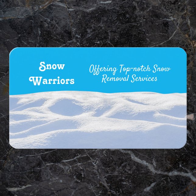 Cartão De Visita Remoção da neve (Snow Removal Business Card)