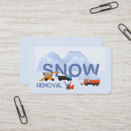 Cartão De Visita Remoção de Neve