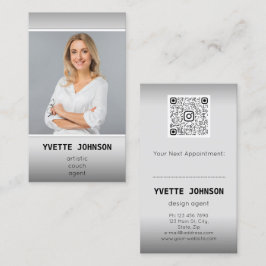 Cartão De Visita Remoção do logotipo de código Qr para logotipos pr
