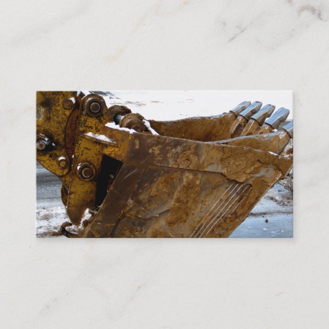 Cartão De Visita Remodelação de escavação da construção de sistema (Frente)