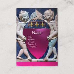 Cartão De Visita RENAISSANCE PEQUENOS ÂNGULOS MONOGRAMAS Ametista R