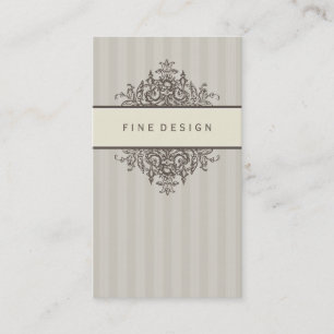 Cartão De Visita Renascimento bonito bonito do VINTAGE ELEGANTE