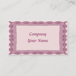 Cartão De Visita rendas e Rosas