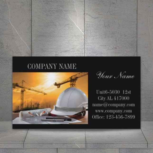 Cartão De Visita Renovação Construção de Contrato de Handyman (Renovation Handyman Contractor Construction Business Card)