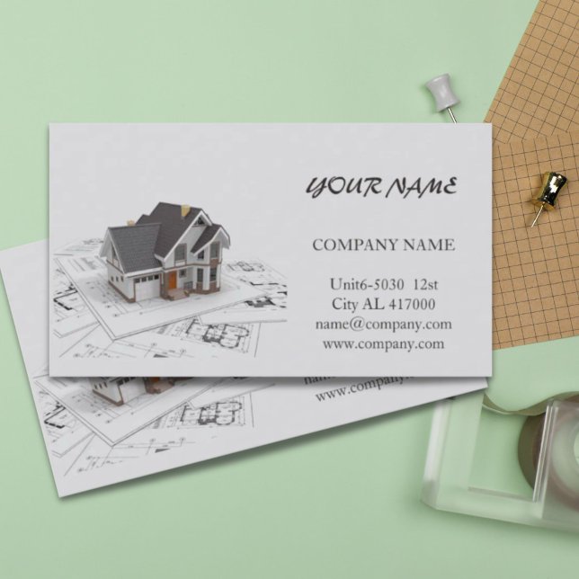 Cartão De Visita Renovation Handyman Construction architect (Renovation Handyman Construction architect Business Card)