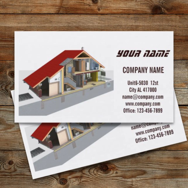 Cartão De Visita Renovation Handyman Construction architect (Renovation Handyman Construction architect Business Card)