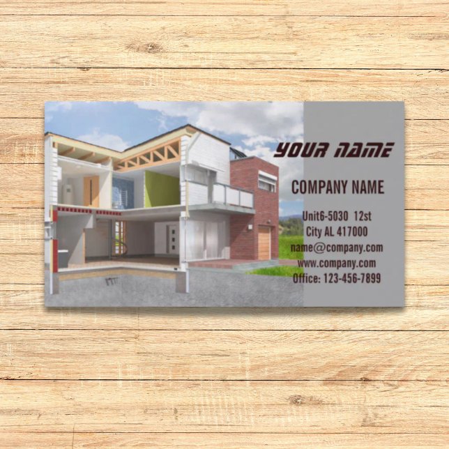 Cartão De Visita Renovation Handyman Construction architect (Renovation Handyman Construction architect Business Card)