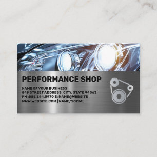 Cartão De Visita Reparação de Carrocerias Oficina de Performance