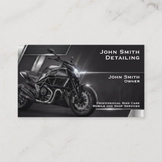 Cartão De Visita Reparação de Lavagem de Detalhamento de Motociclet