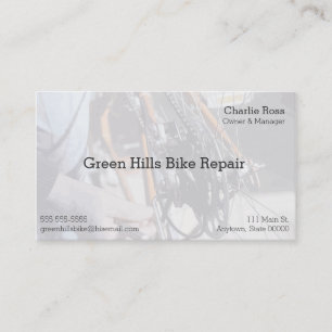 Cartão De Visita Reparador da bicicleta