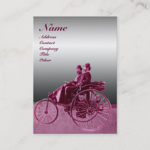 Cartão De Visita REPARAR AUTOMOTIVAMENTE MONOGRAMA CROME METAL verm