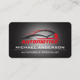 Cartão De Visita Reparo Automotivo De Automóveis   Corrida