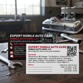 Cartão De Visita Reparo Automotivo e Especialista em AC de Carros C