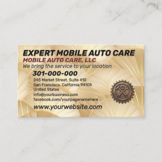 Cartão De Visita Reparo Automotivo e Especialista em Ar Condicionad
