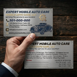 Cartão De Visita Reparo Automotivo & Especialista em Ar Condicionad