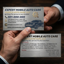 Cartão De Visita Reparo Automotivo & Especialista em Ar Condicionad