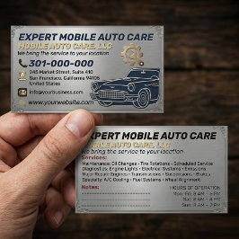 Cartão De Visita Reparo Automotivo & Especialista em Ar Condicionad