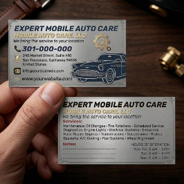 Cartão De Visita Reparo Automotivo & Especialista em Ar Condicionad