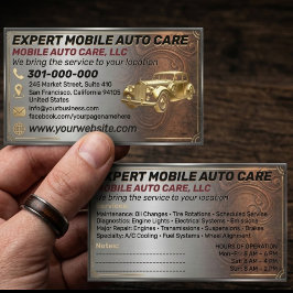 Cartão De Visita Reparo Automotivo & Especialista em Ar Condicionad