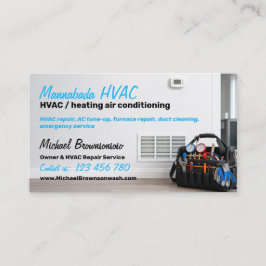 Cartão De Visita Reparo de Aquecimento e Refrigeração de HVAC