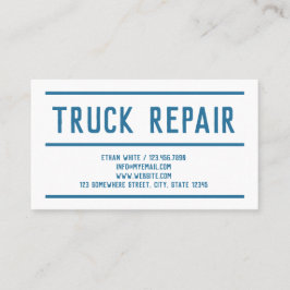 Cartão De Visita Reparo de Caminhão QR Personalizado