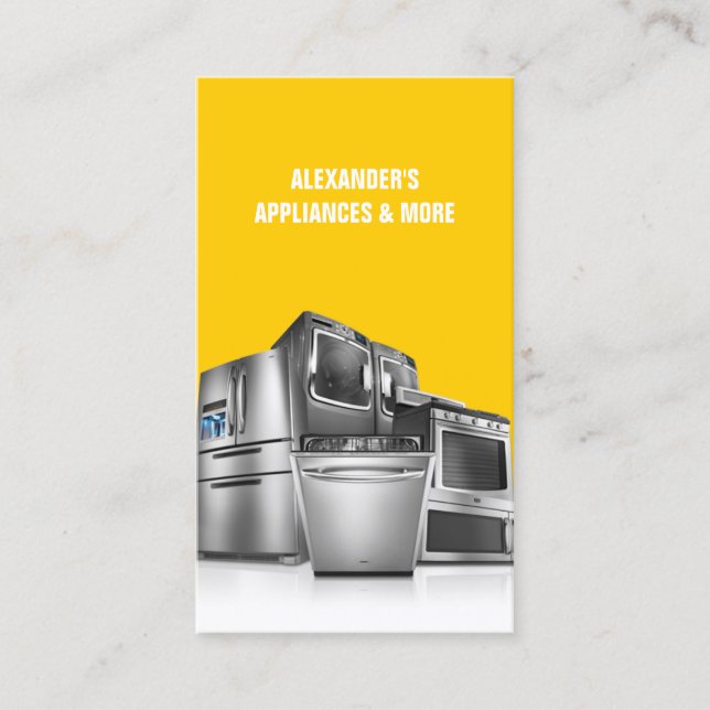 Cartão De Visita Reparo de instalação de vendas de aparelhos (Frente)