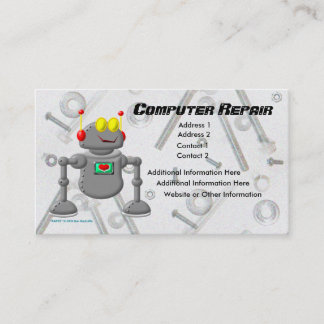 Cartão De Visita Reparo do computador