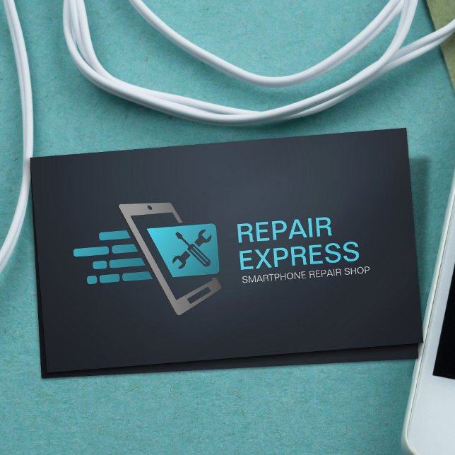 Cartão De Visita Reparo Express Smartphone (Criador carregado)