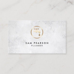 Cartão De Visita Reparo inicial de canalização do canalizador