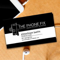 Reparo moderno de smartphones Preto e Branco
