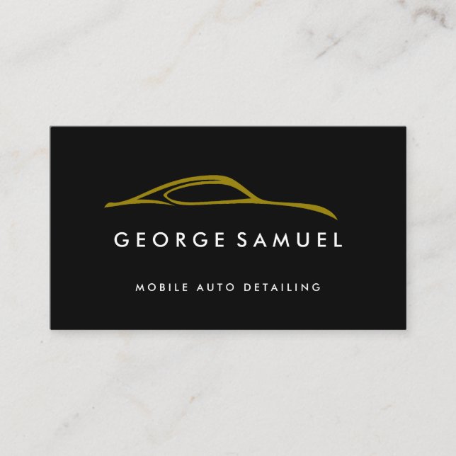 Cartão De Visita Reparo Personalizado de Carros e Detalhamento Auto (Frente)